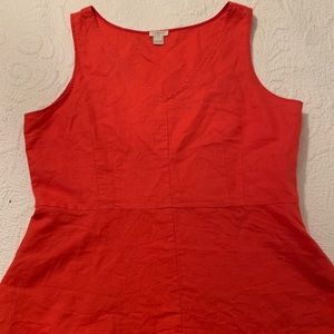 J. Crew Orange Peplum blouse